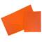 JAM Paper Heavy Duty Plastic 2 Pocket File Folder